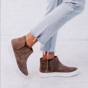 Suede sneakers